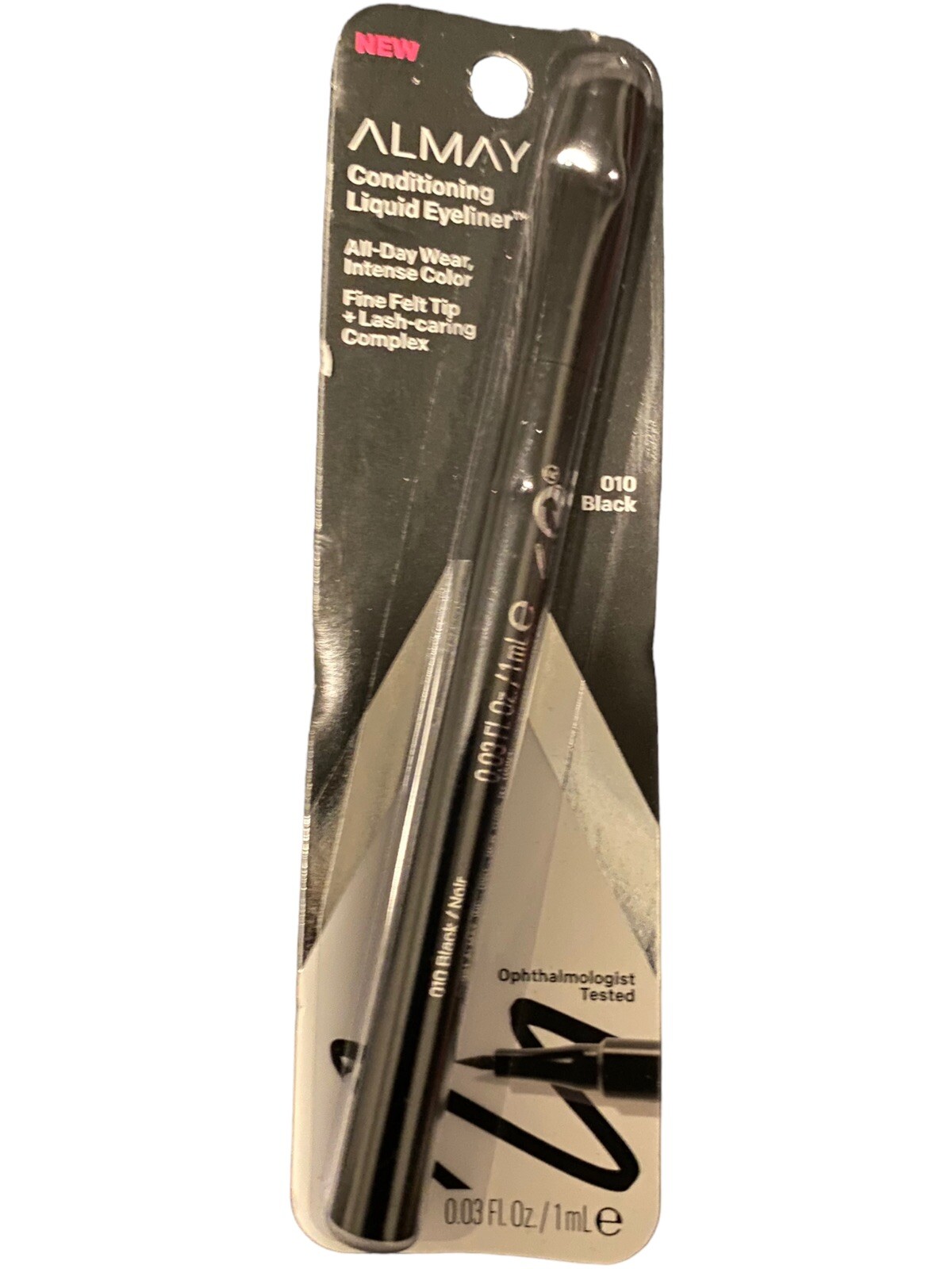 Almay Conditioning Liquid Liquid Eyeliner, Black 010, 0.03 fl oz