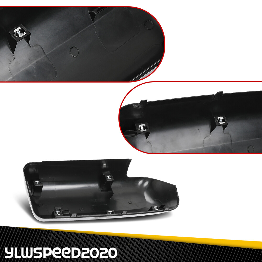 Fits Peterbilt 579 Black Driver & Passenger Side Replacement Door Mirror Covers