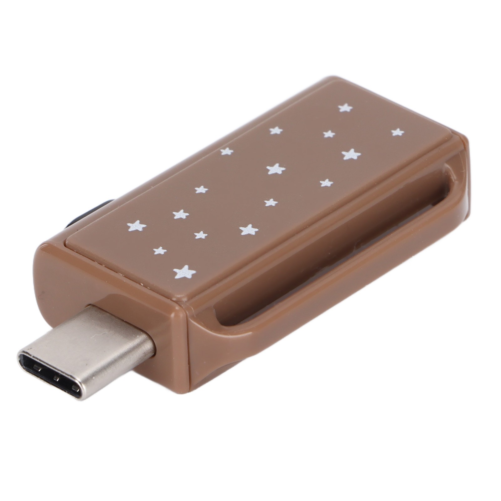 Flash Disk Portable Tea Brown Palstic Push Pull Thumb Memory Stick For