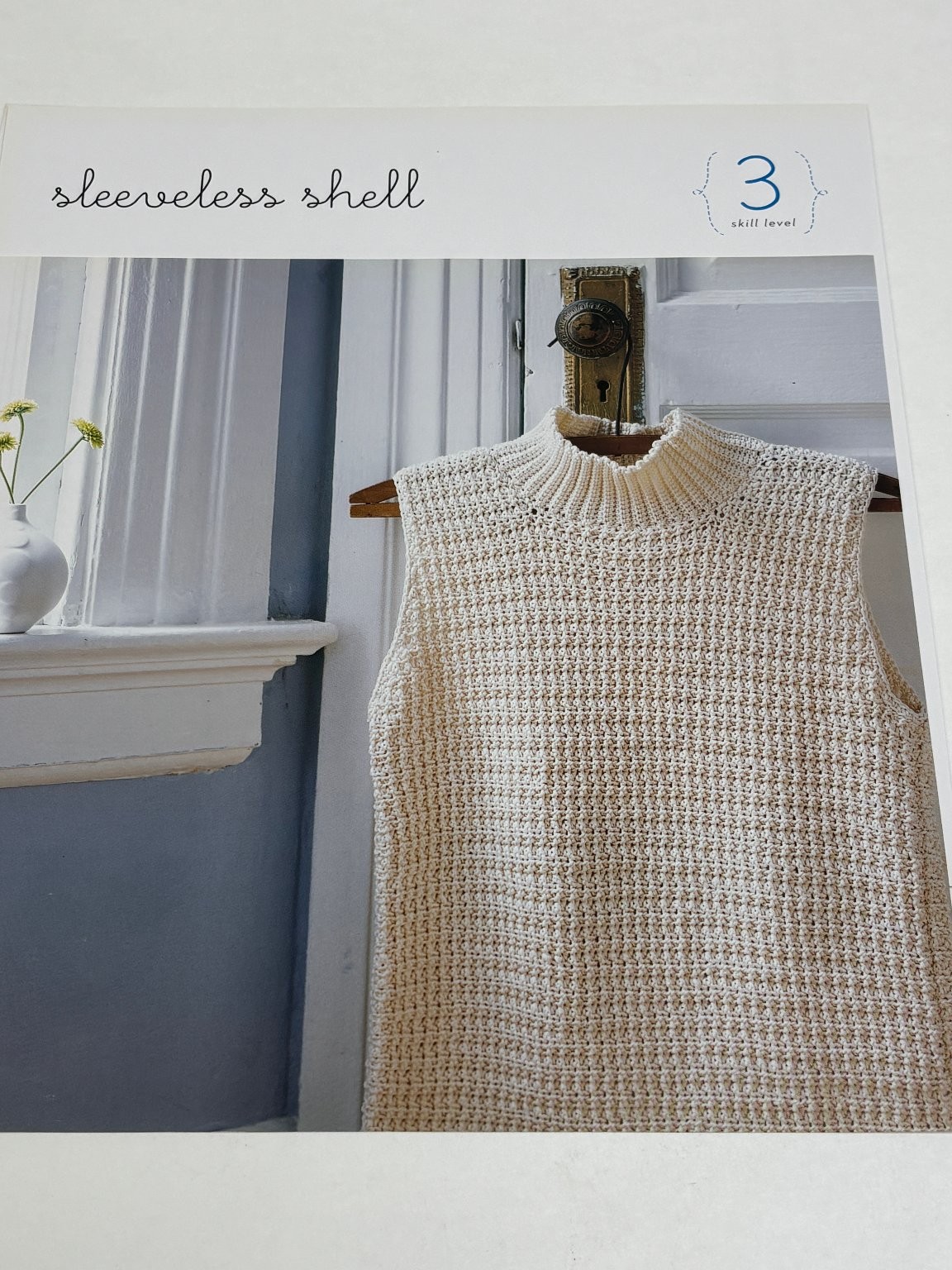 Sleeveless Shell Crochet Pattern Skill Level 3 Pages from Book