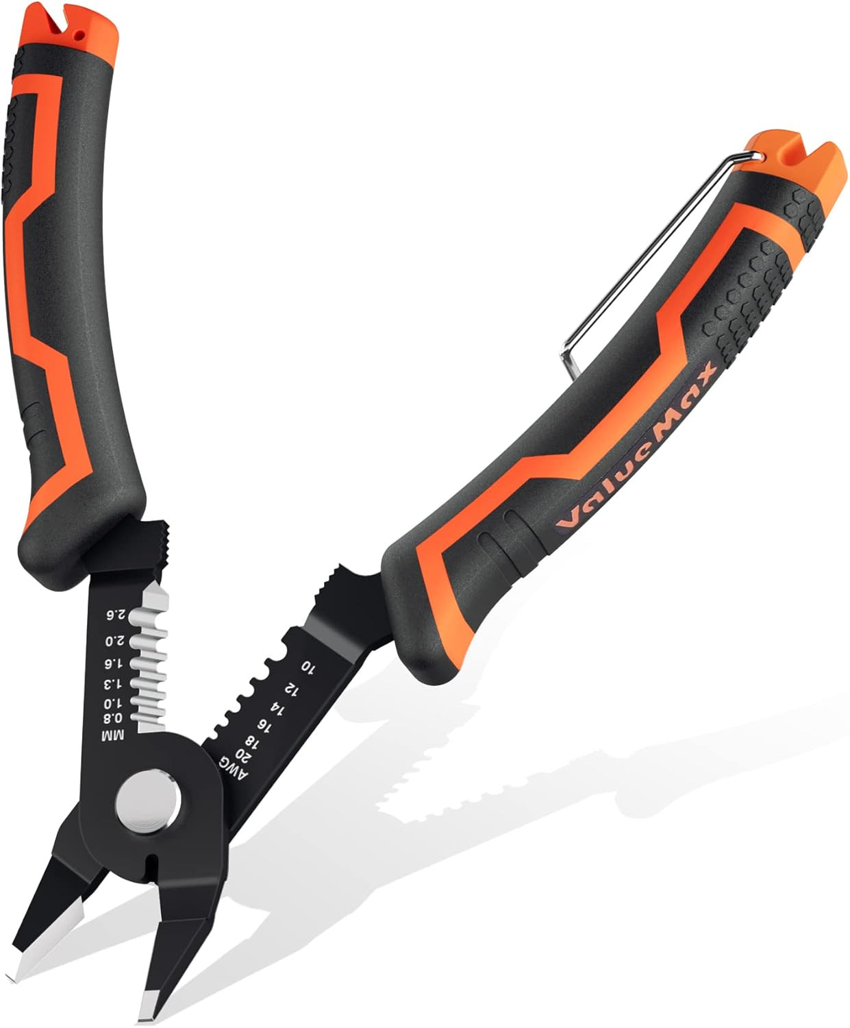 Wire Stripper and Cutters, 10-22 AWG Wire Stripper Tool | 6-Inch Flush Cutters w