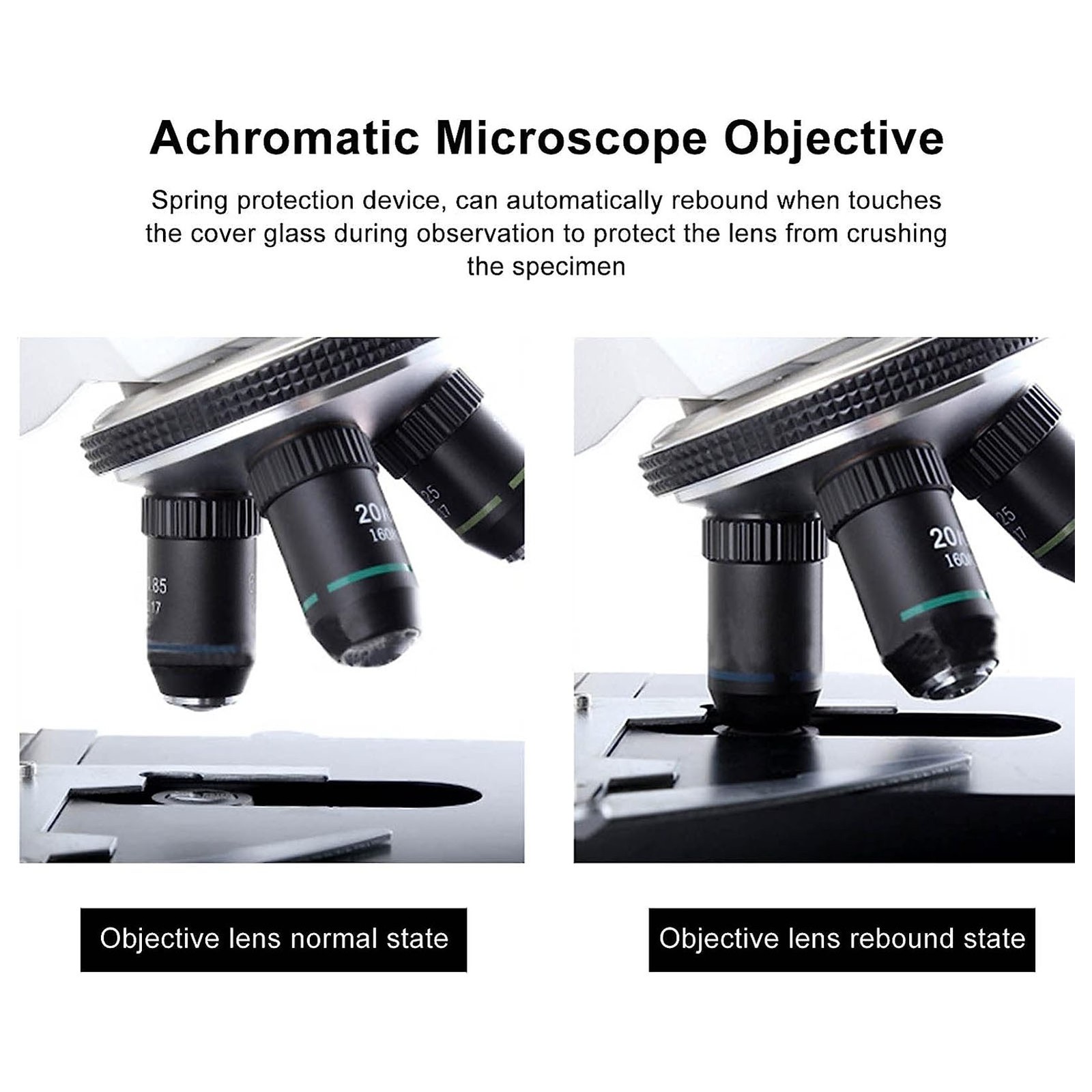 10X Objective Lens For Biological Microscope Corrosion Resistance Popular