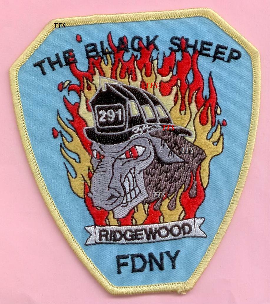 New York City Fire Dept Engine 291 Patch Black Sheep