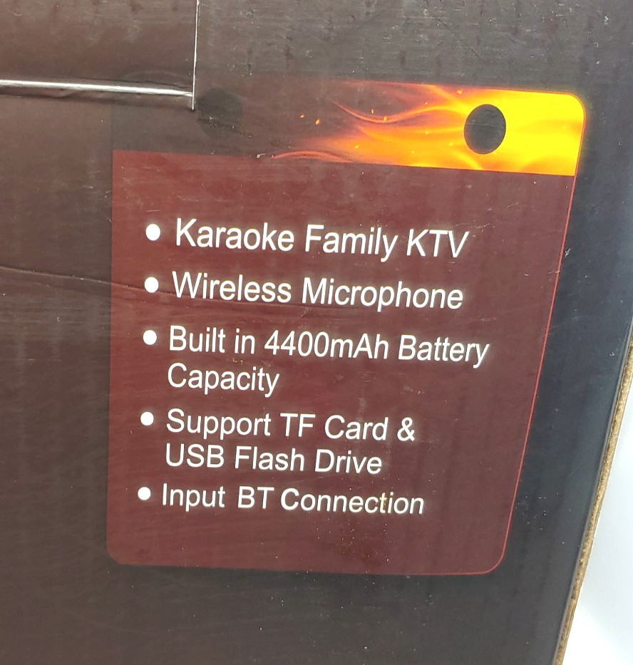 LVTEL LV-700 Karaoke Machine with 2 UHF Wireless Microphones - New