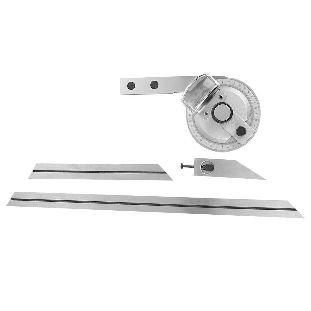 360 Degree Steel Universal Bevel Protractor Angle Finder Measuring Ruler