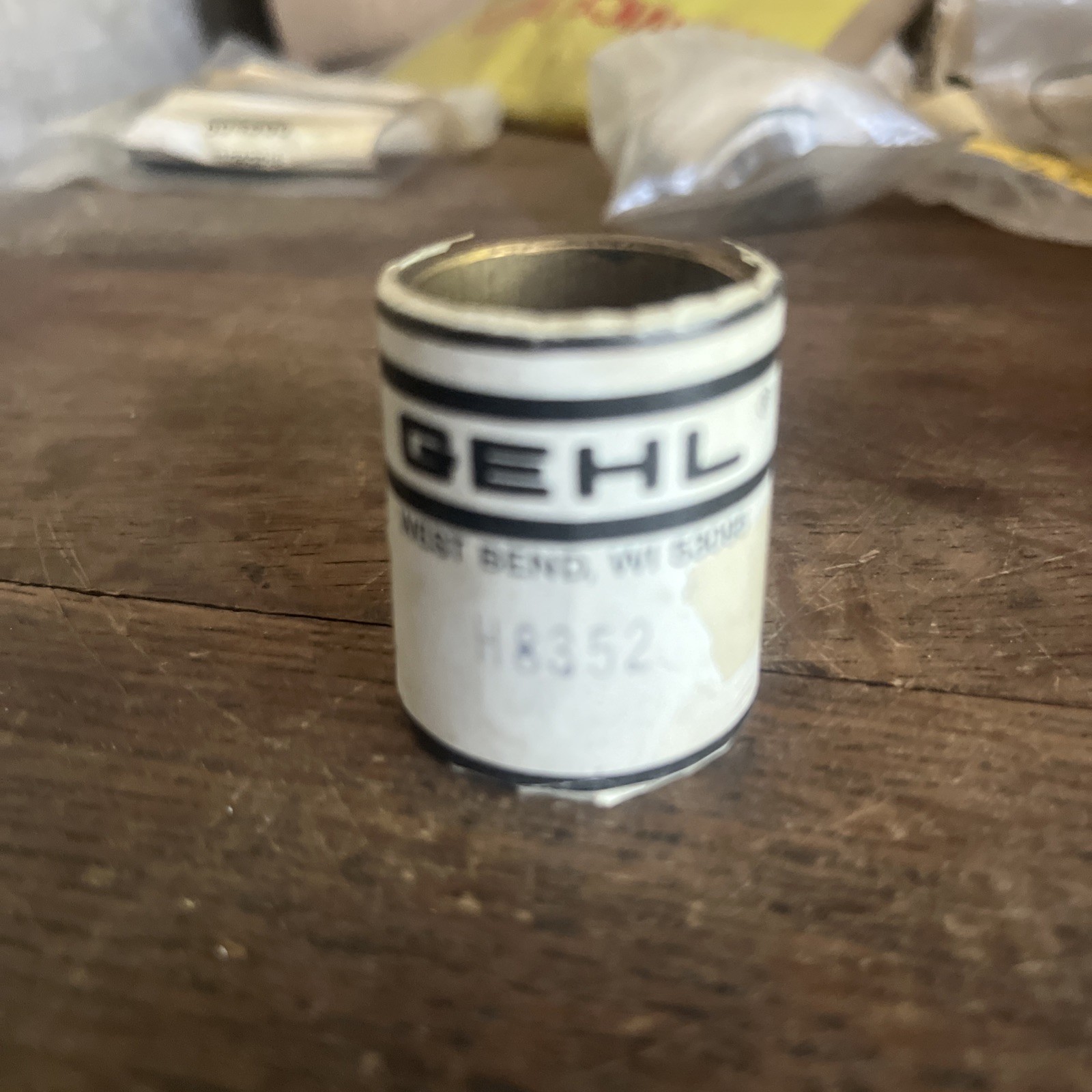 NOS Gehl OEM H8352 Bushing For 309, 312, 315 Manure Spreaders