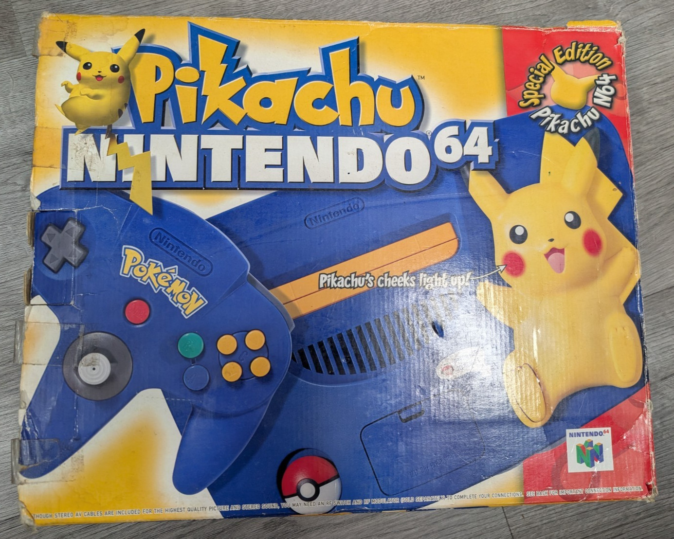 Special Pikachu Edition Nintendo 64 N64 Toys R Us Exclusive Box Only NO System