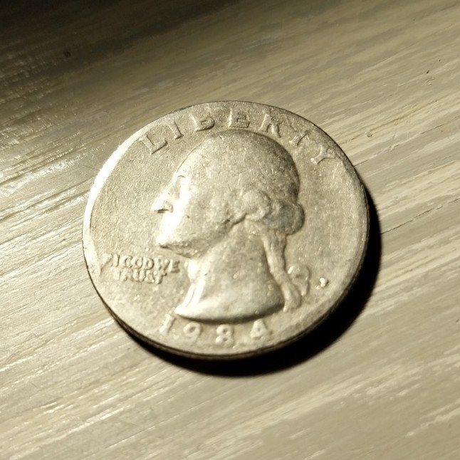 1984 Rare Collector Quarter With Missing Letters And Improper Markings