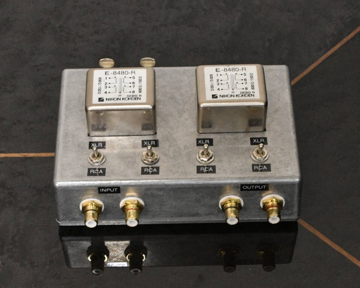 NIHON KOHDEN input transformer XLR - RCA CD/Line transformer 600ohm:600ohm