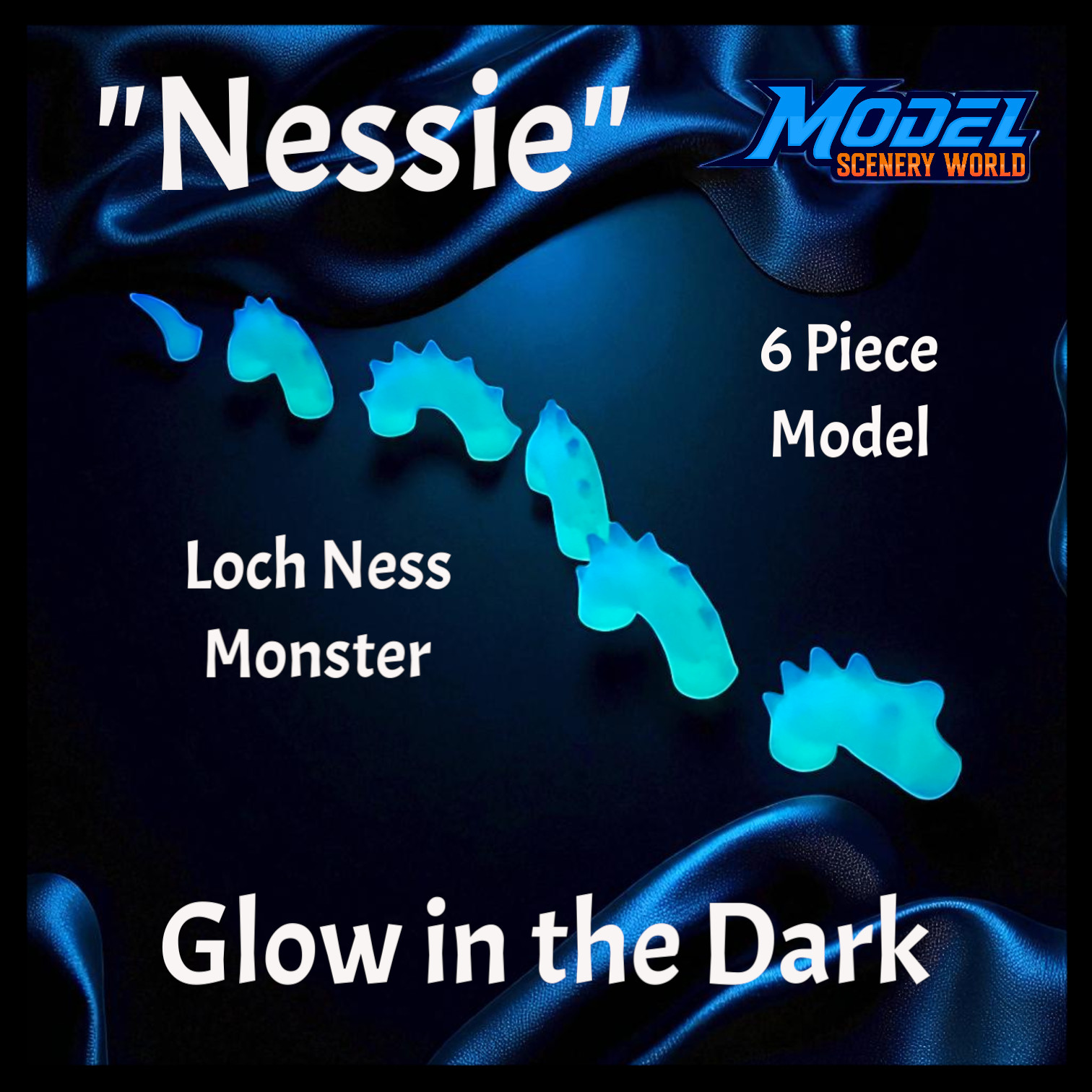 Nessie Glow in the Dark (6pcs) - O Scale 1:48