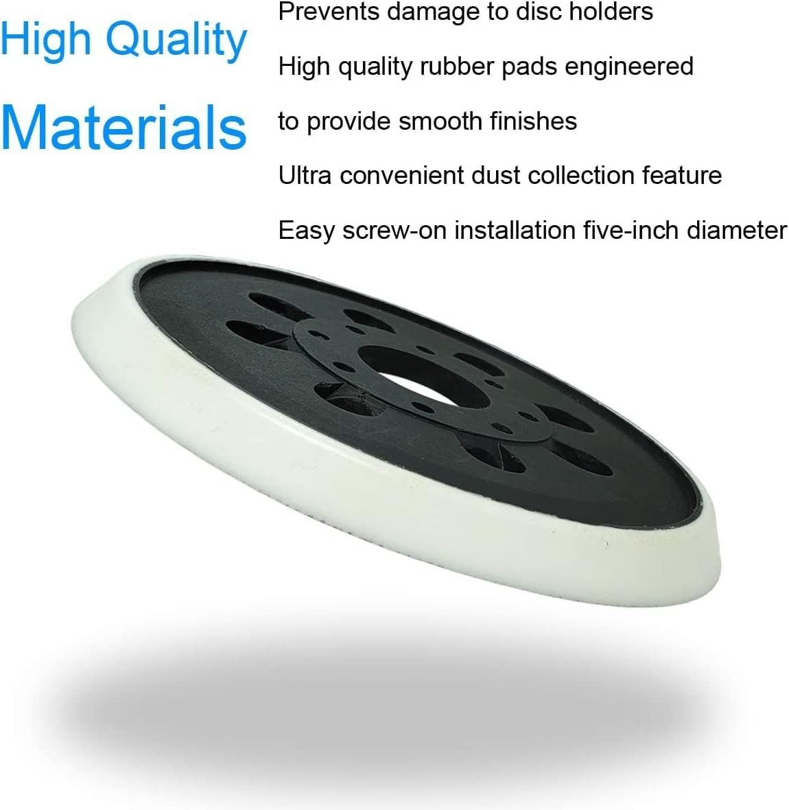 2 Pack 5 Inch 8 Hole Hook & Loop Replacement Sander Pad for 5" Bosch ROS20VS, RO