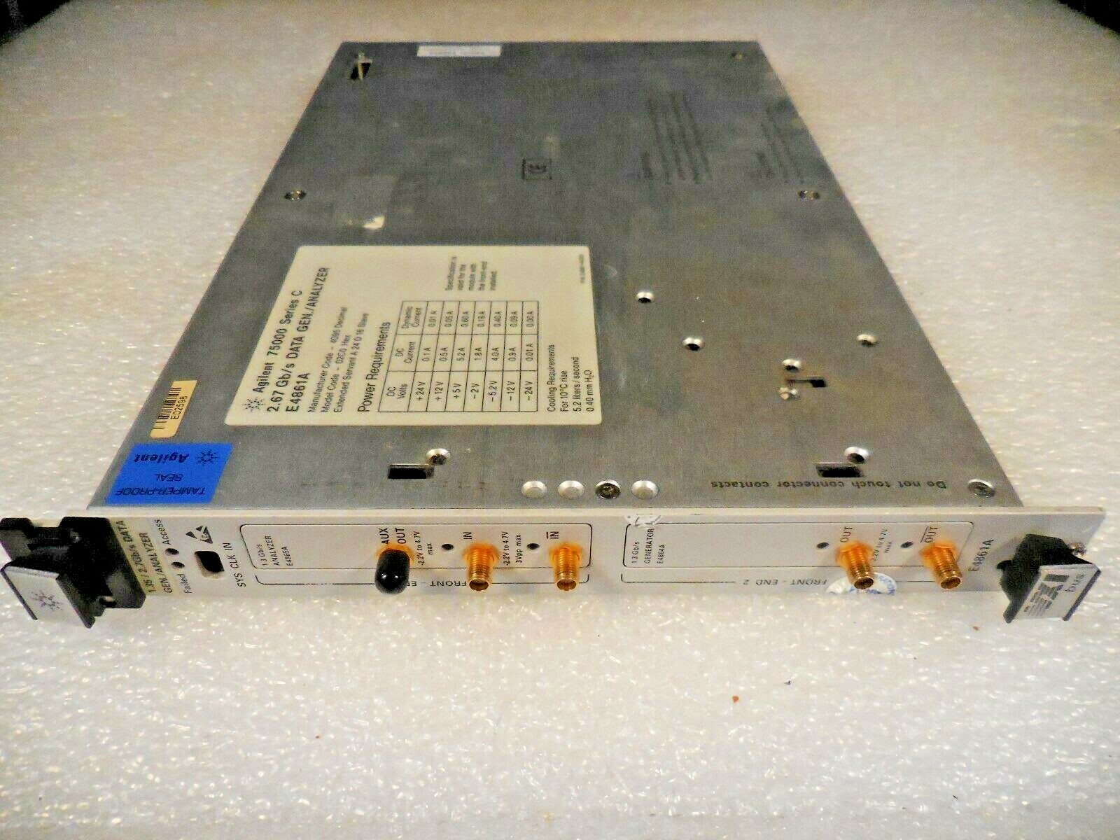 Agilent/ HP E4861A Data Generator/ Analyzer Module (7500 Series C, 2.67 Gb/s)