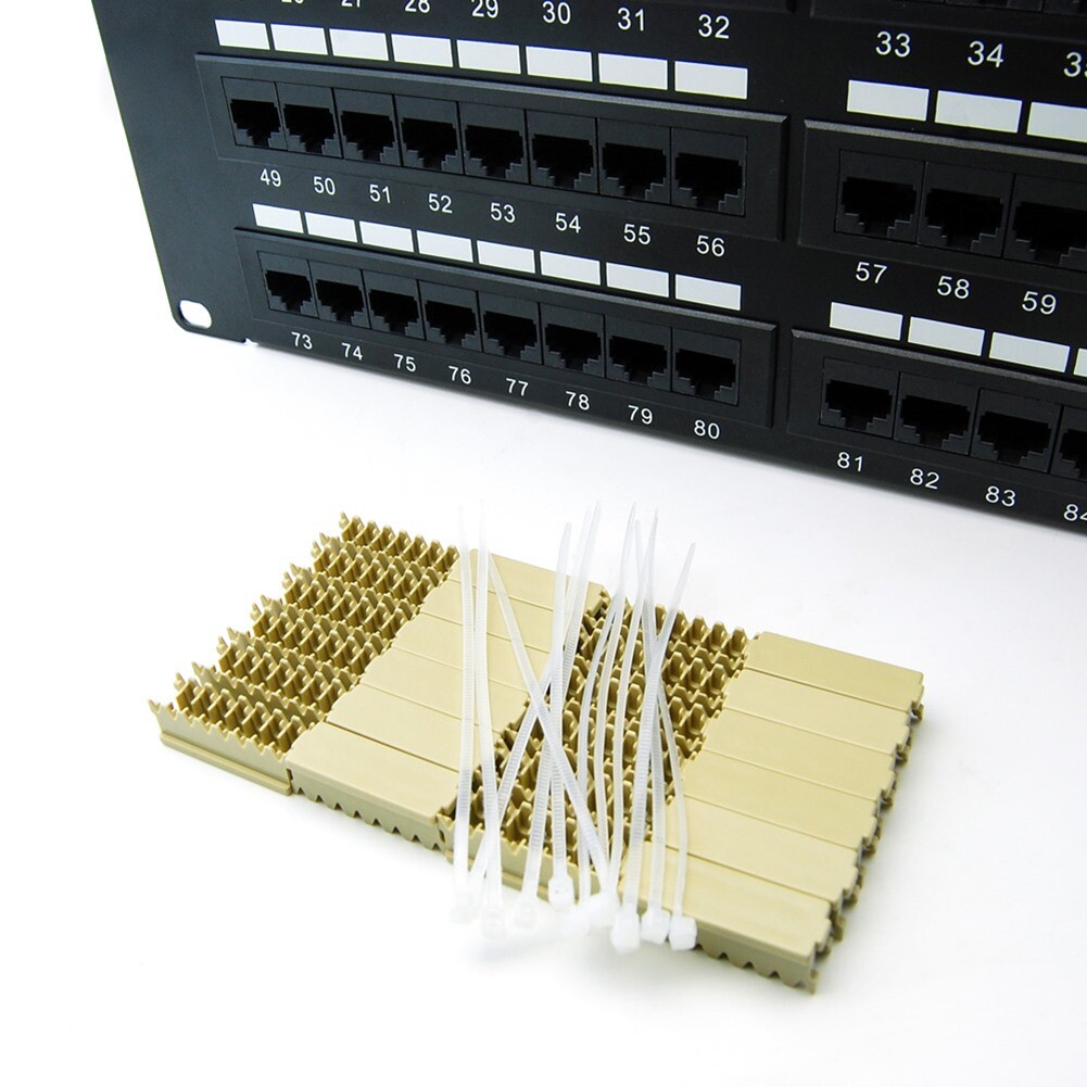 96 Port Cat5E RJ45 110 Patch Panel 4U 19" Rack Mount Network LAN Server Cabinet