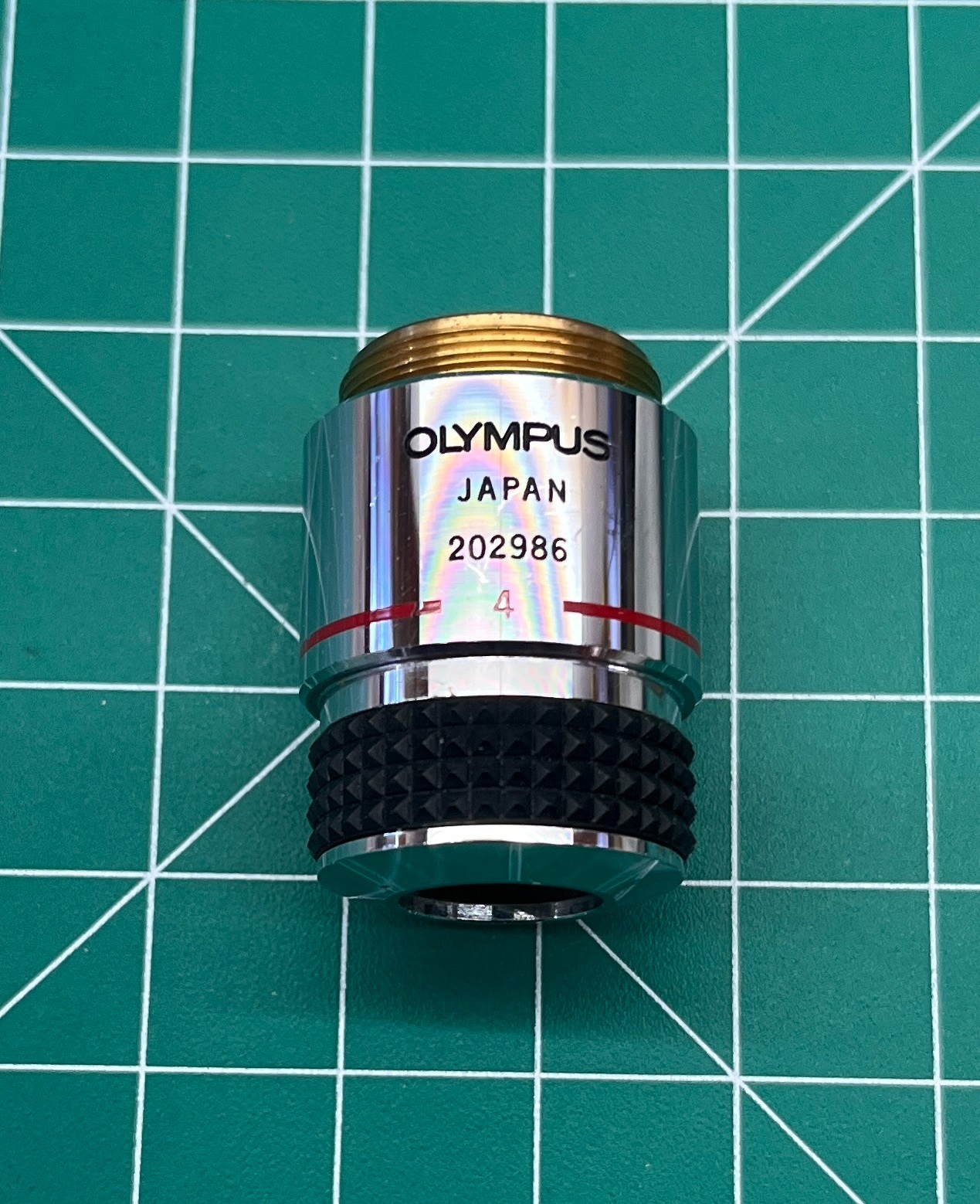 Olympus SPlan4PL 4x Microscope Objective SPlan 4PL 0.13 160/-