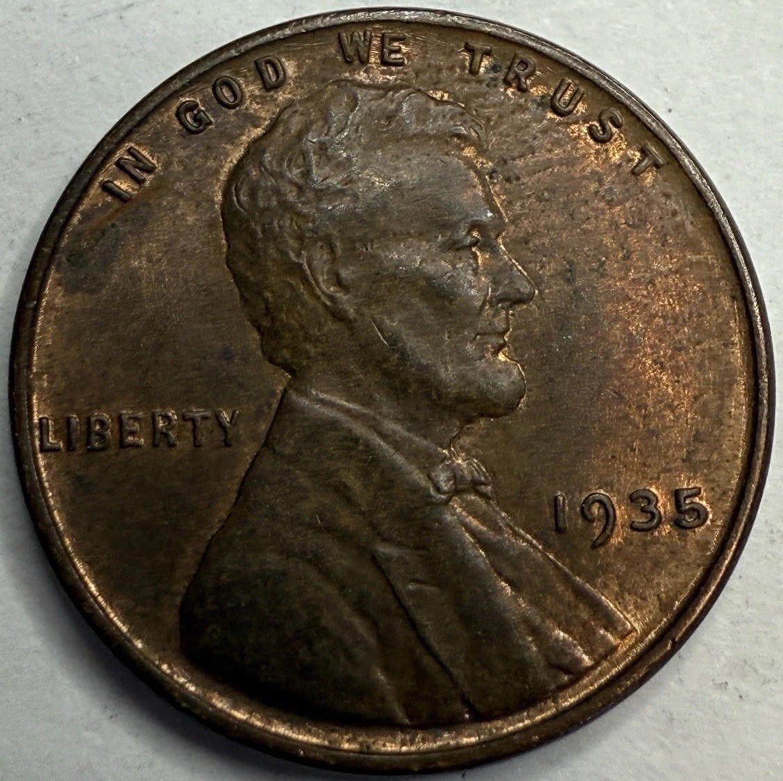 1935 Lincoln Wheat Cent Exact Coin Imaged #LWC1107