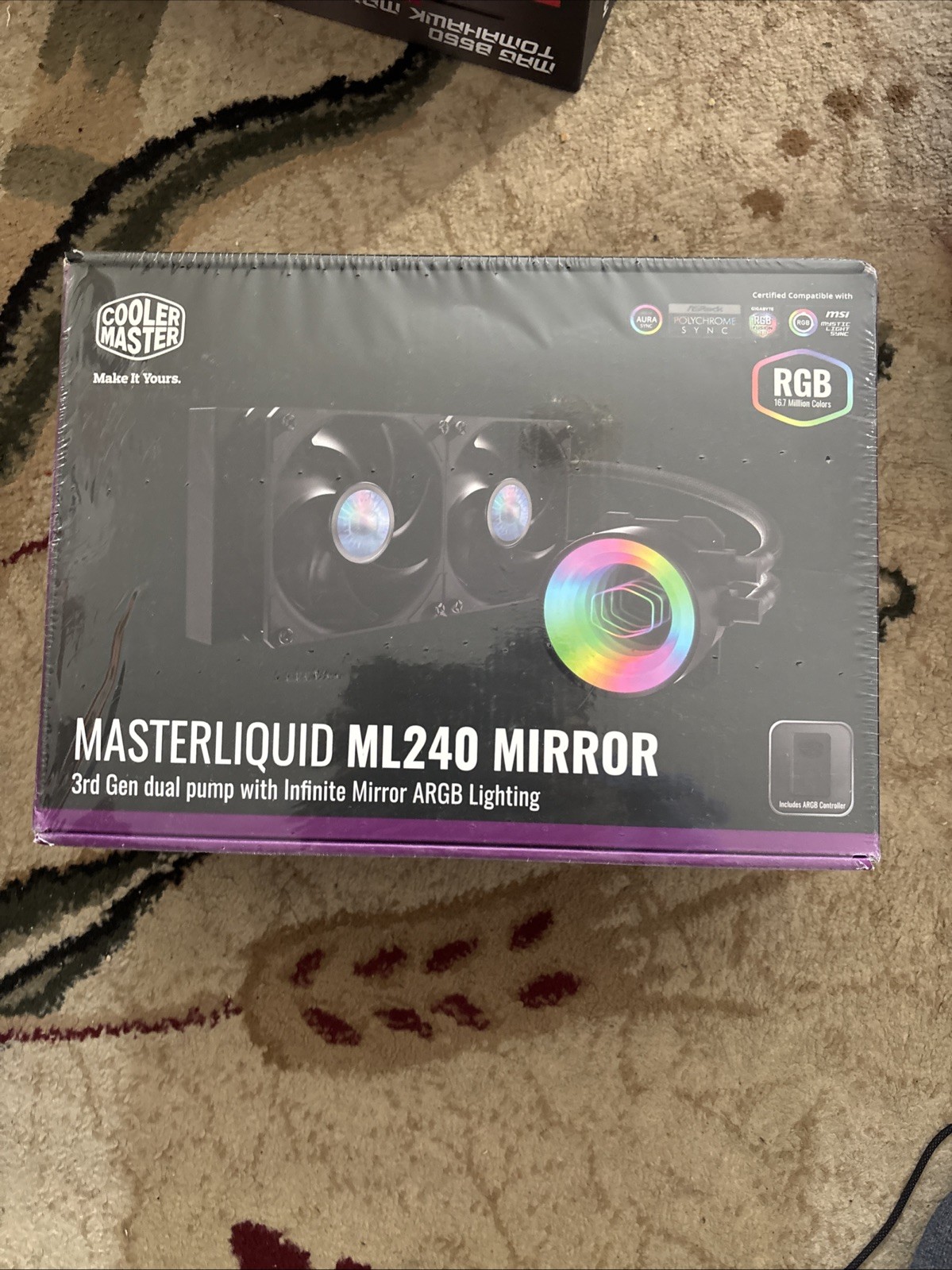 New Sealed Cooler Master MasterLiquid ML240 Mirror 240mm ARGB Dual Pump 3rd Gen