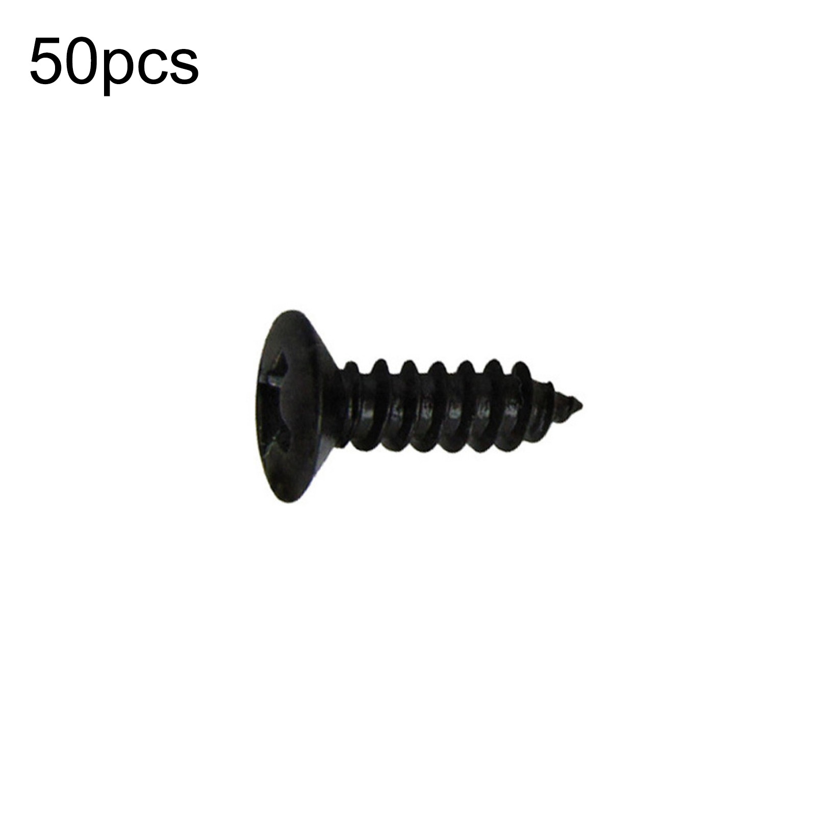 50Pcs Black Electric Guitar Bass Pickguard Screws For Fender Strat/Tele B