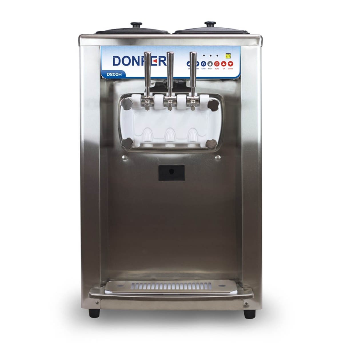Donper USA D800H Countertop Two Flavor High Volume Soft Serve Machine, (2) 9....