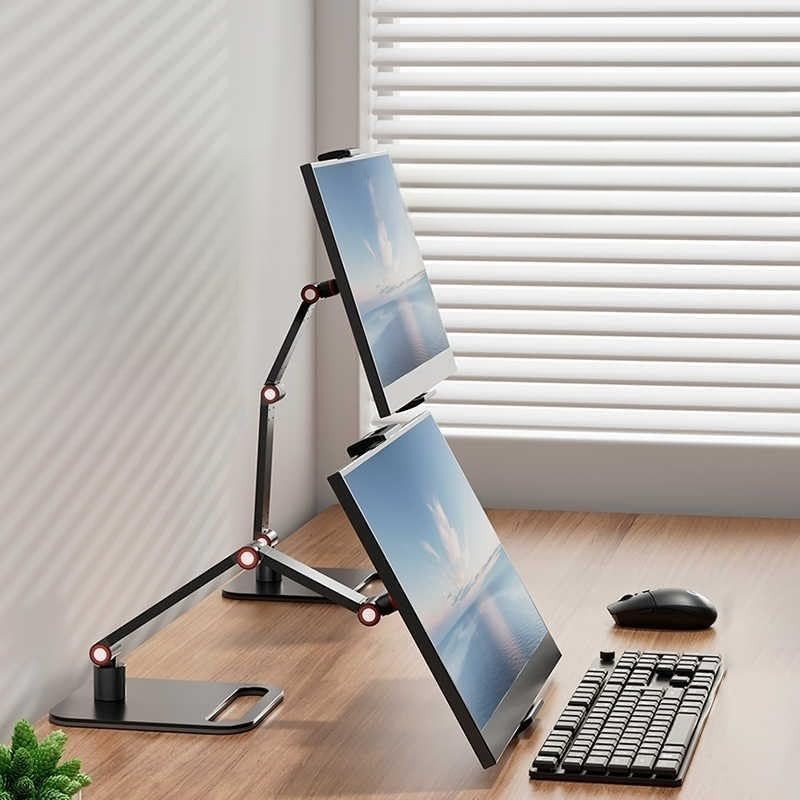 Adjustable Tablet Stand Multi-Angle Desktop Mount Holder 360 Swivel 4-12.9"