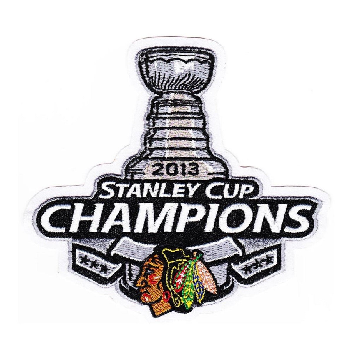 2013 Stanley Cup Champions Patch Chicago Blackhawks Jersey
