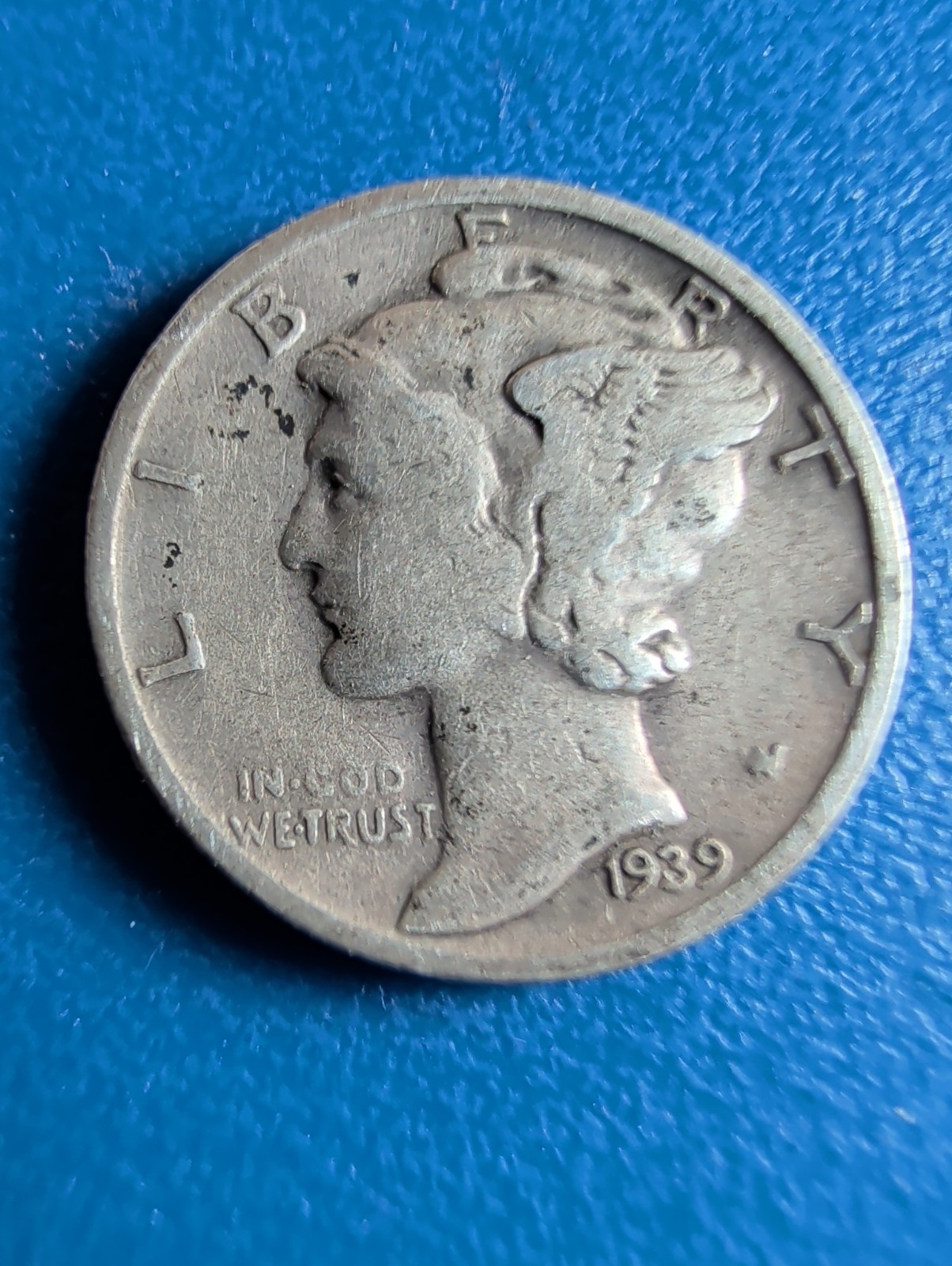 1939 Mercury Dime S Mint Mark.