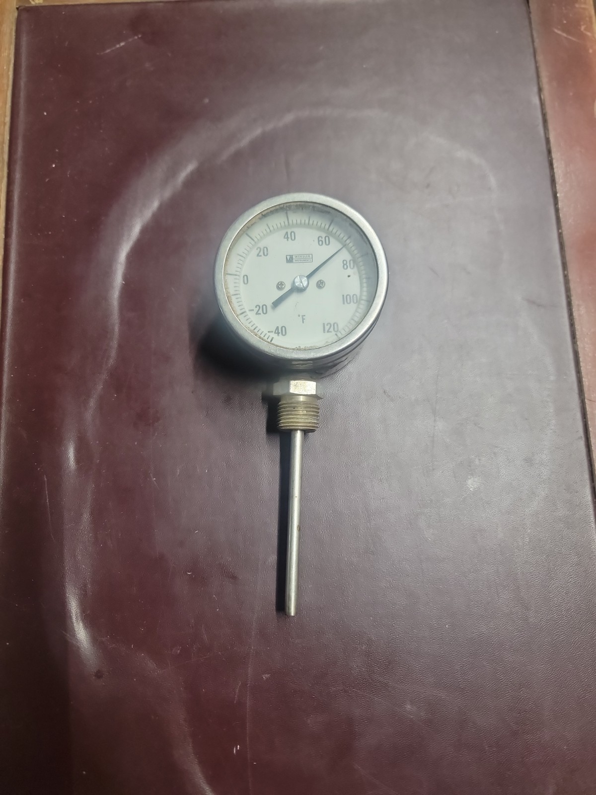 Weksler Instruments 3" Dial Bi-Metal Thermometer 4" Stem -40/120°F USA/0526