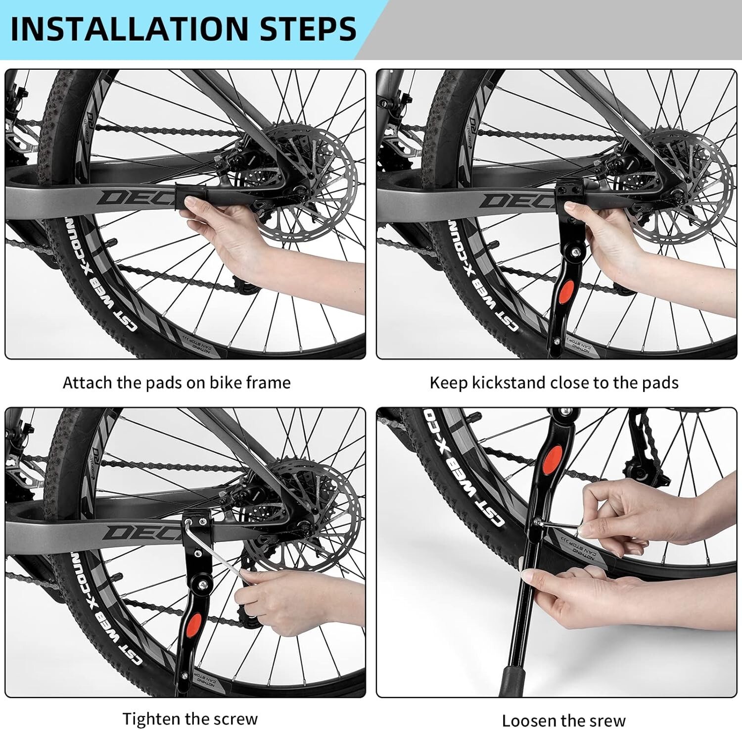 pata pie para bicicleta accesorios de ciclismo soporte pata de cabra NUEVO