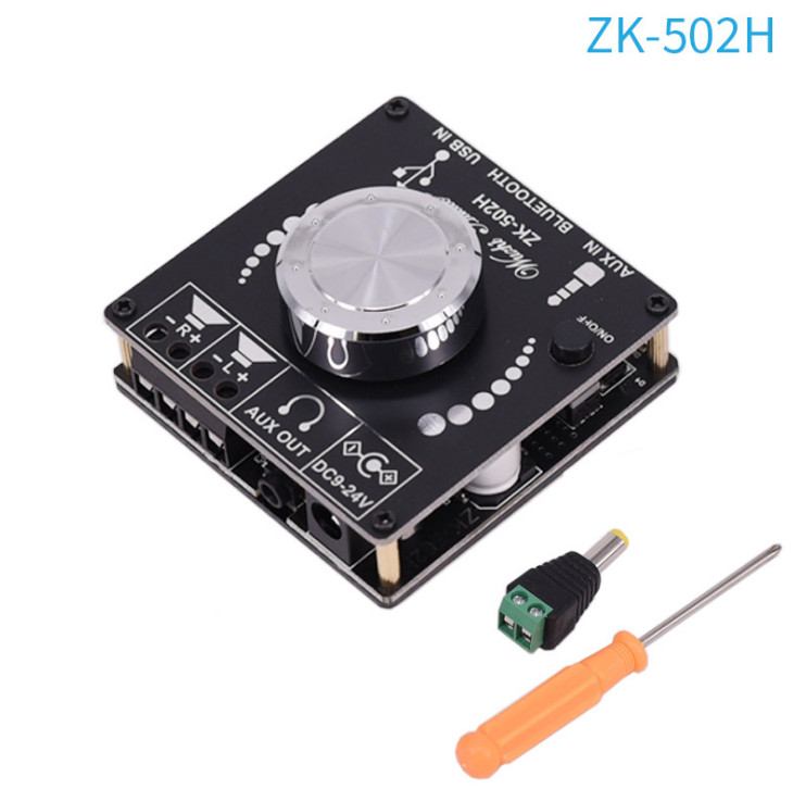 2.0 stereo Bluetooth speaker power amplifier board DIY audio receiver ZK-502H