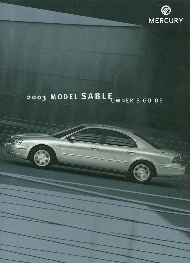 2003 Mercury Sable Owner's Manual