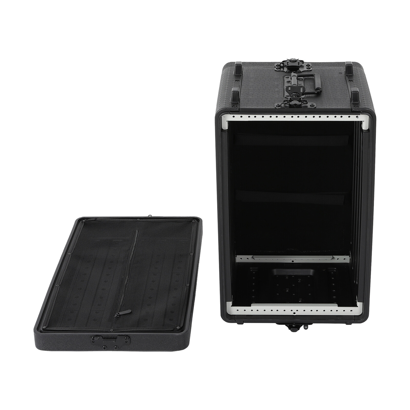 6u Rack Case Dust-proof With Microphone Storage Equalizers Amplifiers Speaker