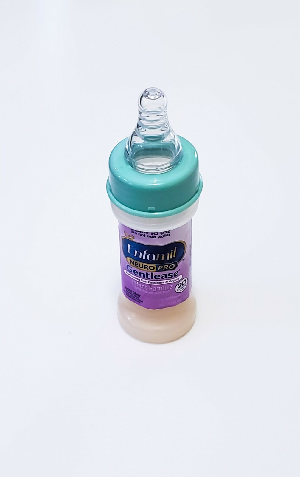 2oz Sealed Mint Green Reborn/Silicone Baby Hospital Fake Formula Bottle
