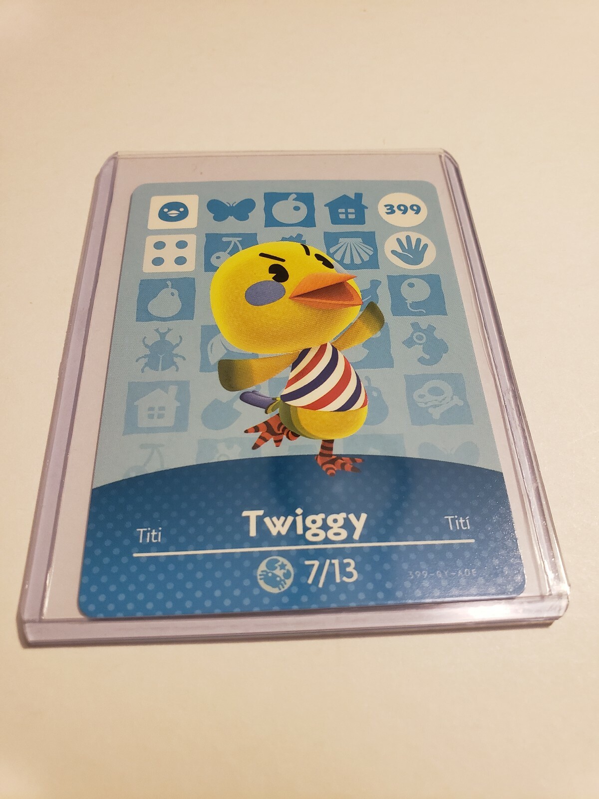 !SUPER SALE! Twiggy # 399 Animal Crossing Amiibo Card Horizon Series 4 MINT!