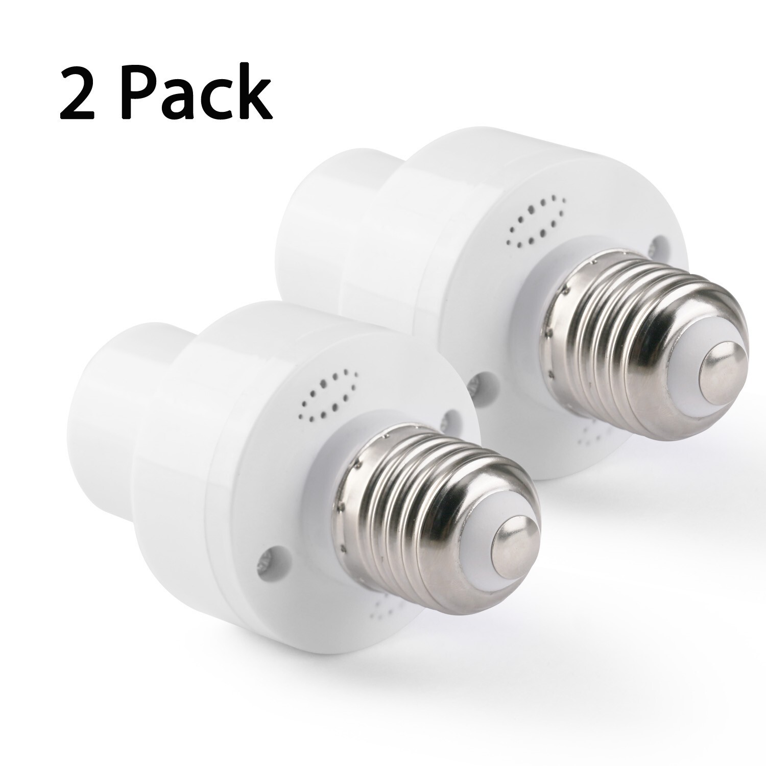 2Pack E27/E26 Radar Inductive Light Holder Detector Base Lamp Switch Bulb Socket