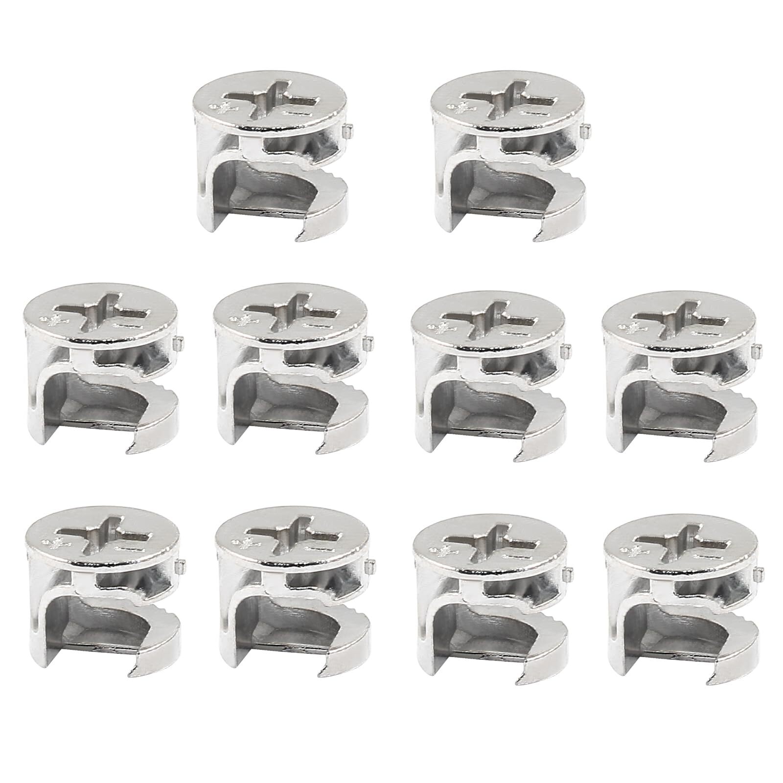 10 Pcs 12 x 10 mm Cam Lock Nut Joint Connector Locking Nuts Furniture Fitting