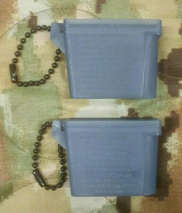 USGI Ear Plug Case Military Surplus 2 Each