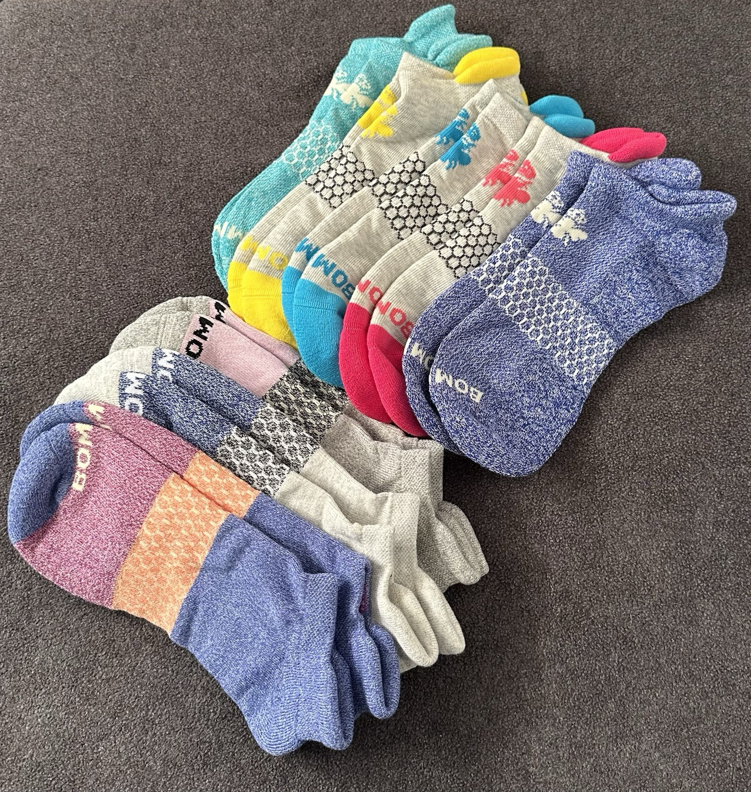 Bombas Women's Ankle Socks 8-Pack Gift Box Size Large 9-12