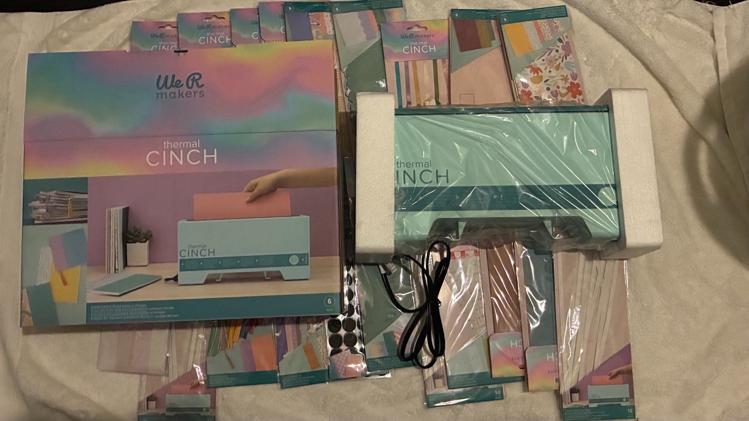 We R Makers Thermal Cinch Machine Huge Bundle 20+ Accessories New