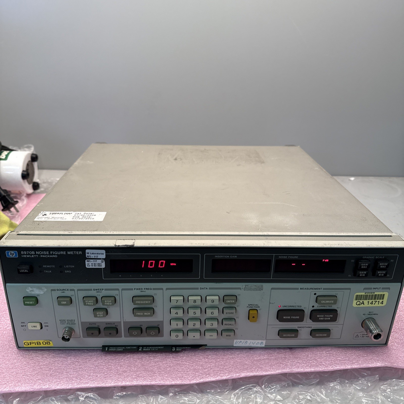 HP 8970B Noise Figure Meter Agilent Keysight Test Equipment Used