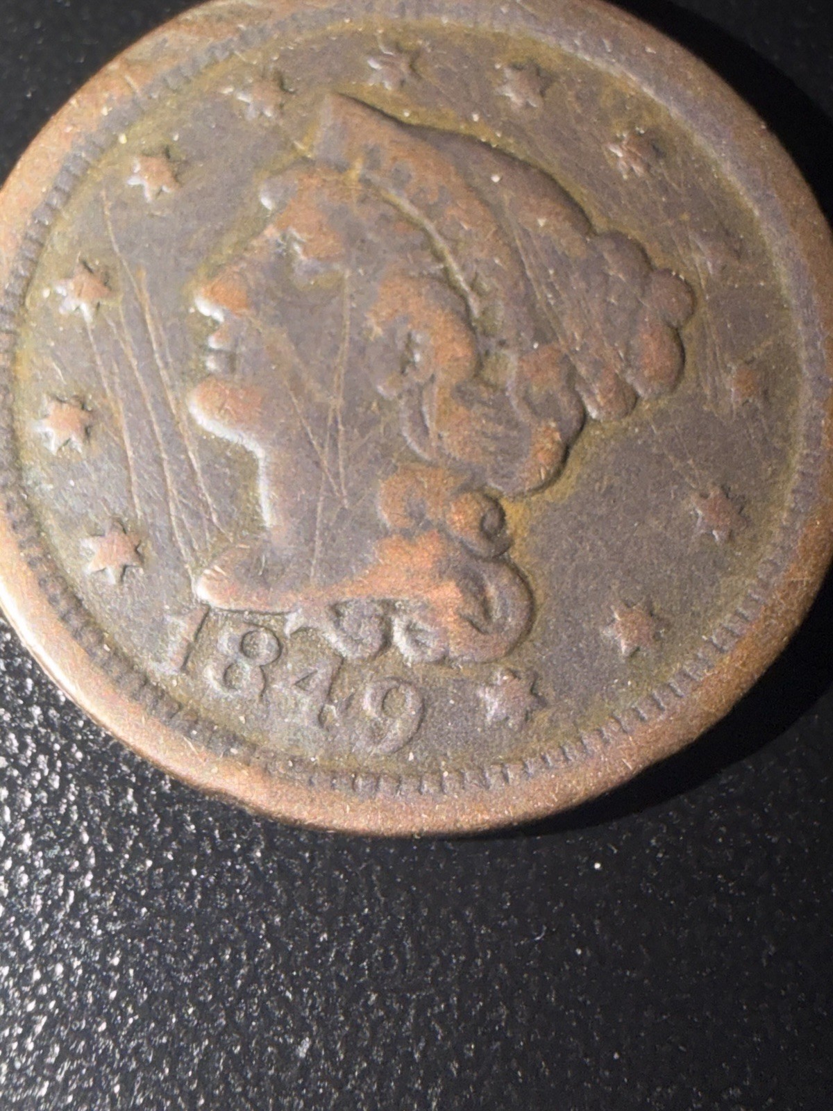 1849 Large Cent VG