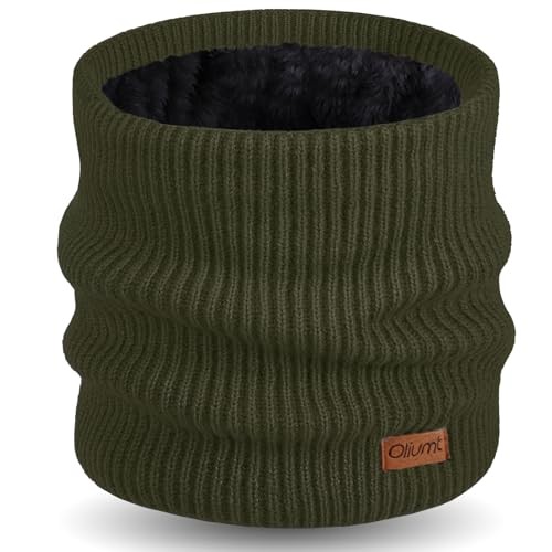 Neck Warmer for men,Winter Neck Gaiters Face Scarf Women Windproof Army Green