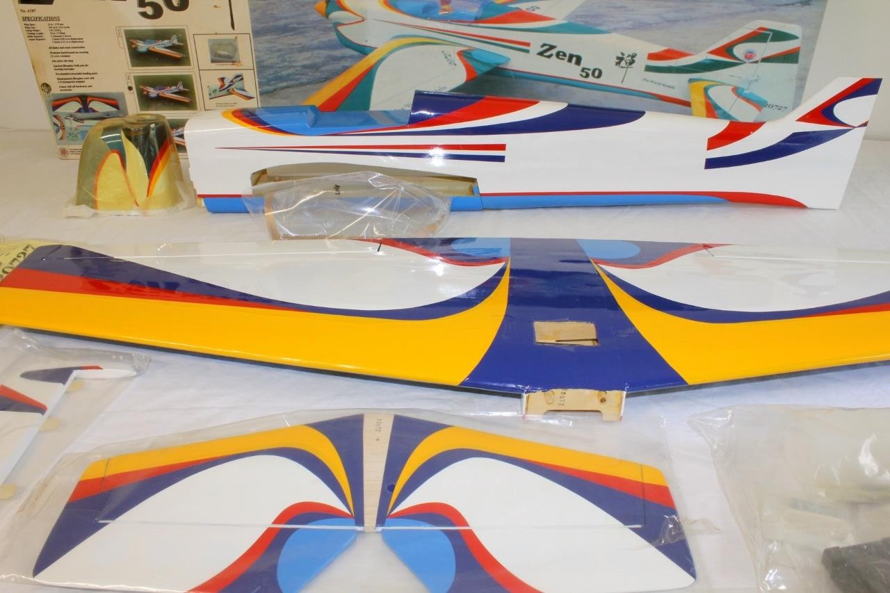 Zen 50 Pattern ARF R/C Model airplane Kit With Retractable Main Landing Gear NIB