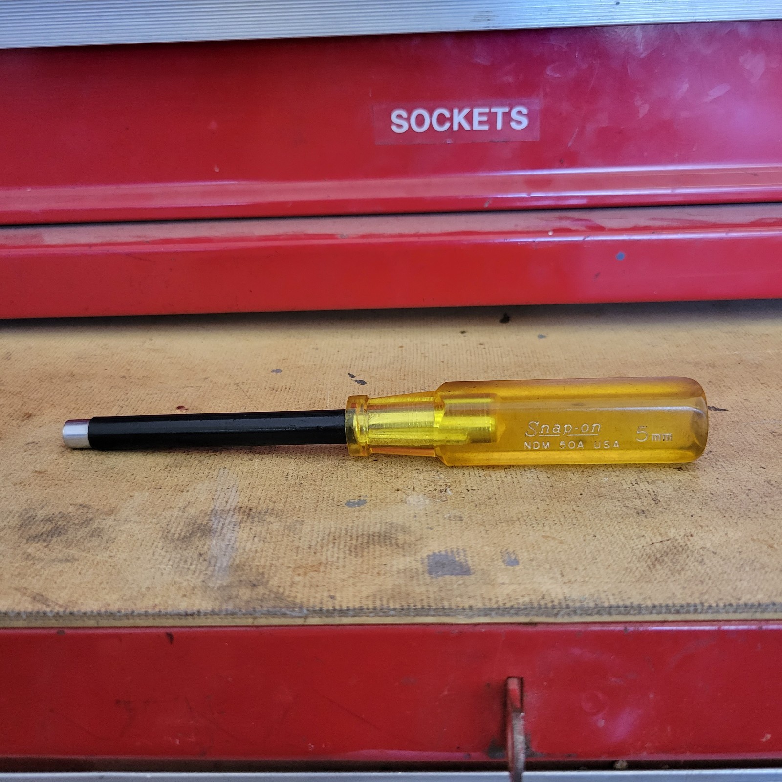 Vintage Snap-On  NDM50A  5mm Nut Driver made in USA