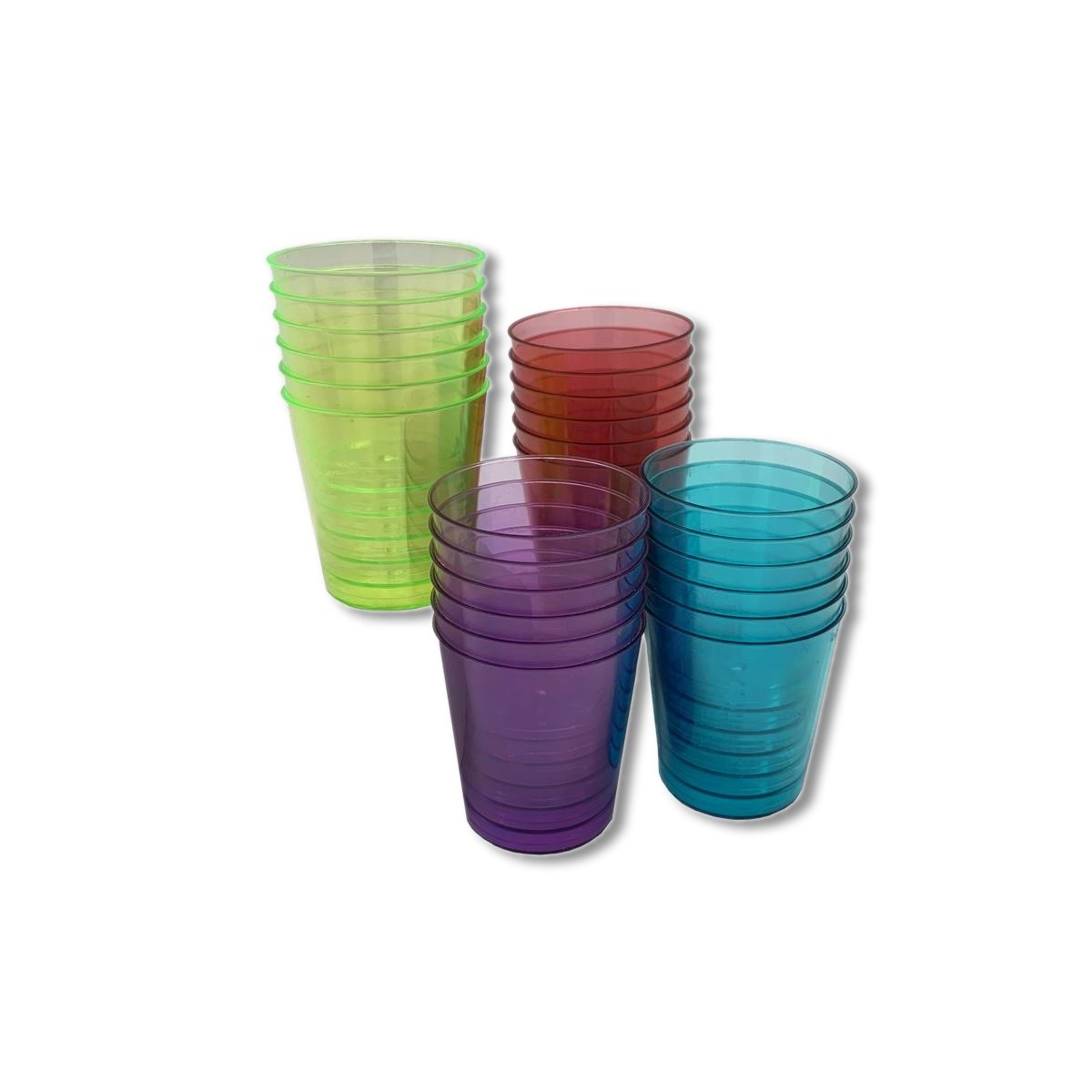KOLORAE Shot Glass Disposable 1oz Polyethylene Assorted KOL-0545