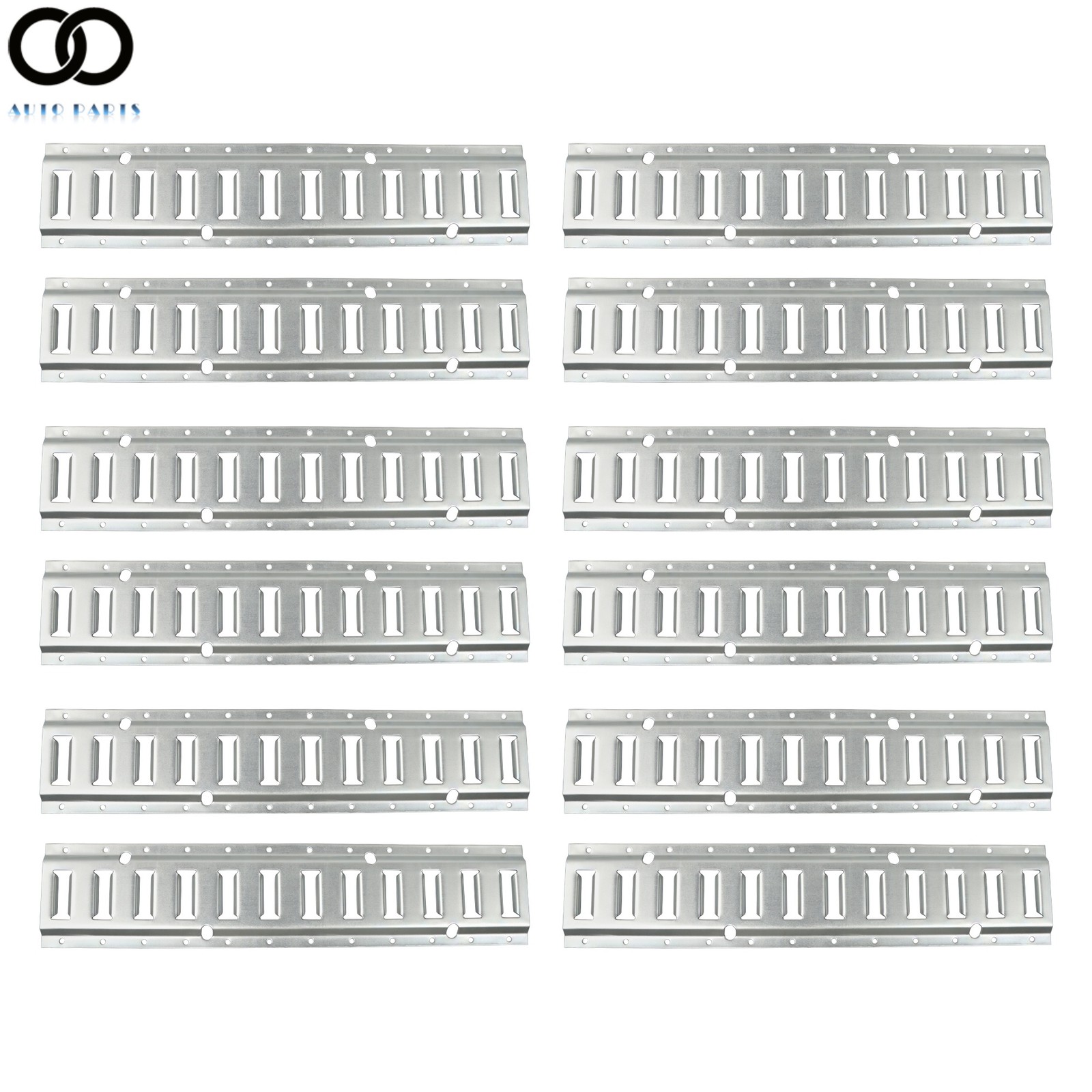 For Trailers Trucks Van Galvanized Steel 12 Pack 2' E Track Tie Down Rail System