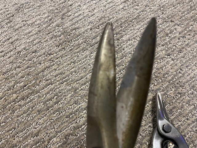 Lot of 3 VTG Tin Snips Craftsman Bluepoint & Unbranded Straight Sheet Metal
