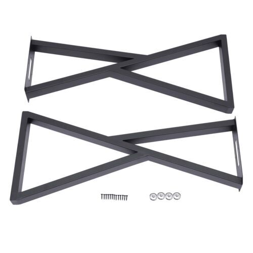 X-Shape 32" Metal Coffee Table Legs Set of 2 Steel Bench Desk DIY Furniture Legs