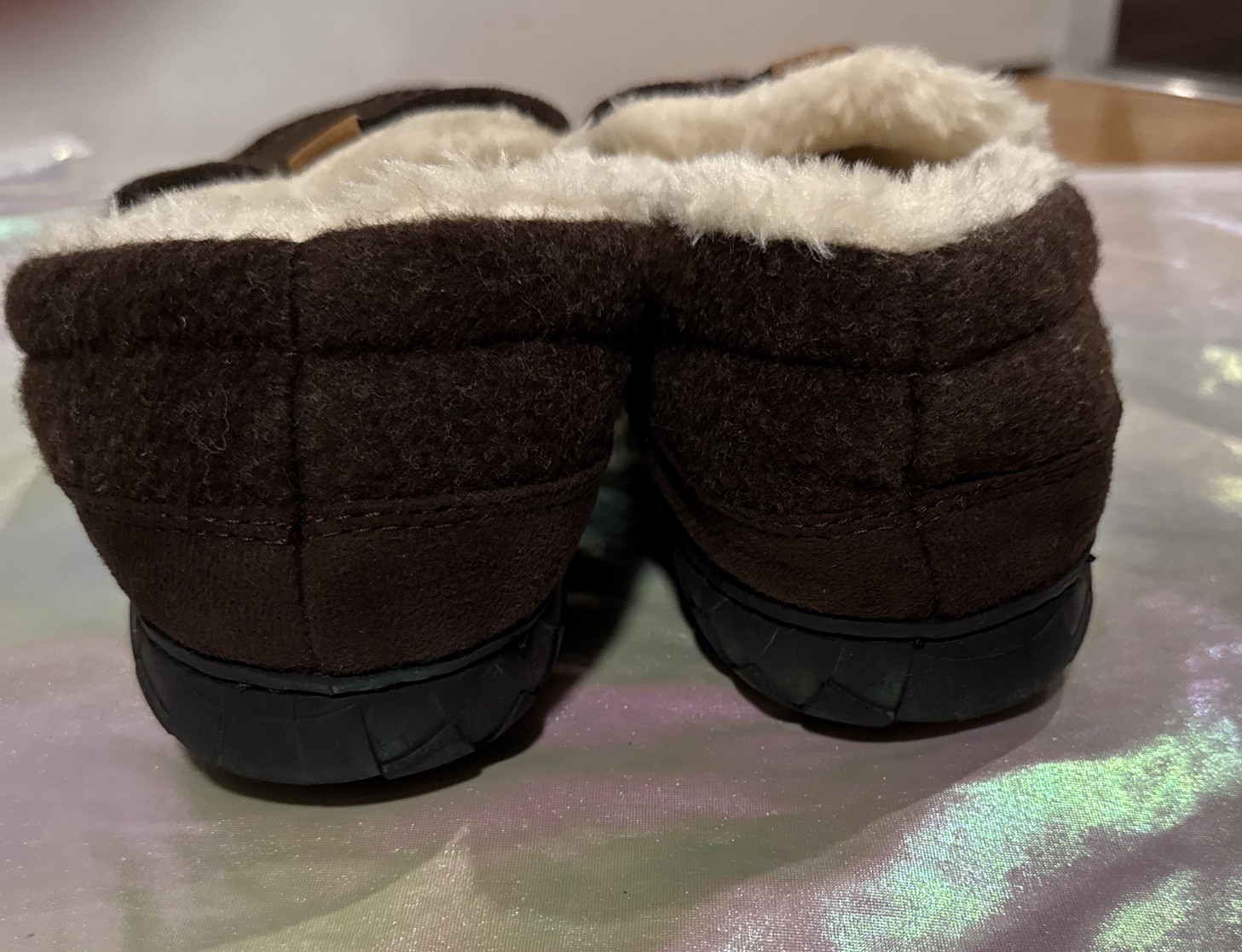 Brown Suede Men's Slippers sizeUS 43(2),45, 46(2), 48 EU NEW