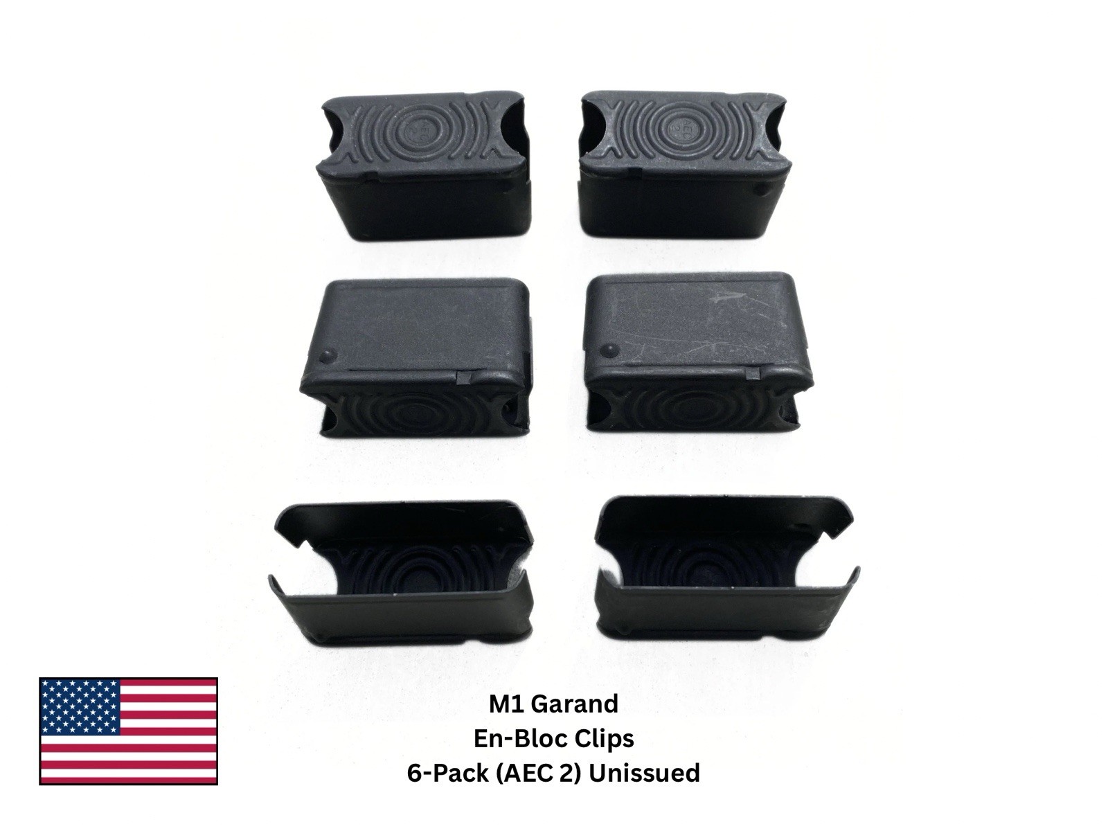 Original (NOS) M1 Garand .30-06 .308 En Bloc Clips, 6 Pack (AEC 2) Anaheim CA