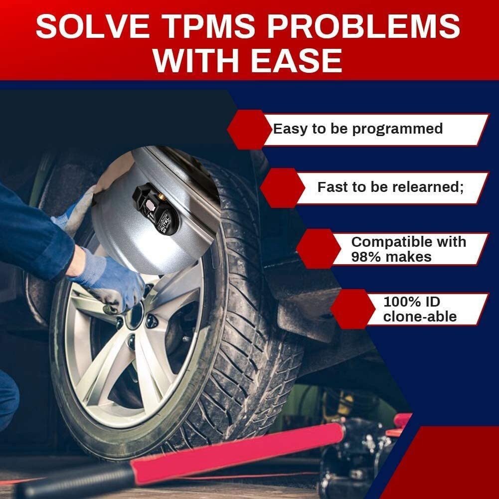 Autel TPMS MX Sensor 2in1 315MHz&433MHz OEM Programmable Press-in Rubber Valve