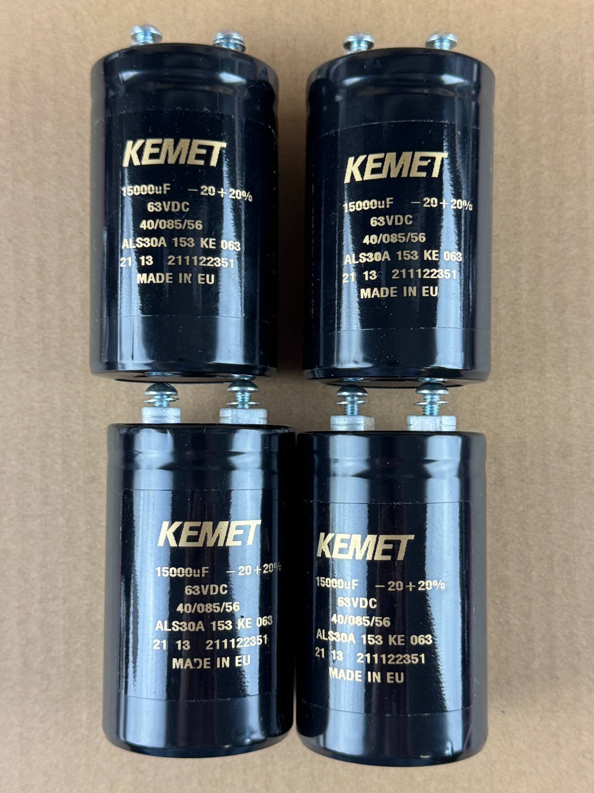 Sansui BA-2000 Main Filter Capacitors AU-9900 AU-11000 New 15000 uf 63v Kemet